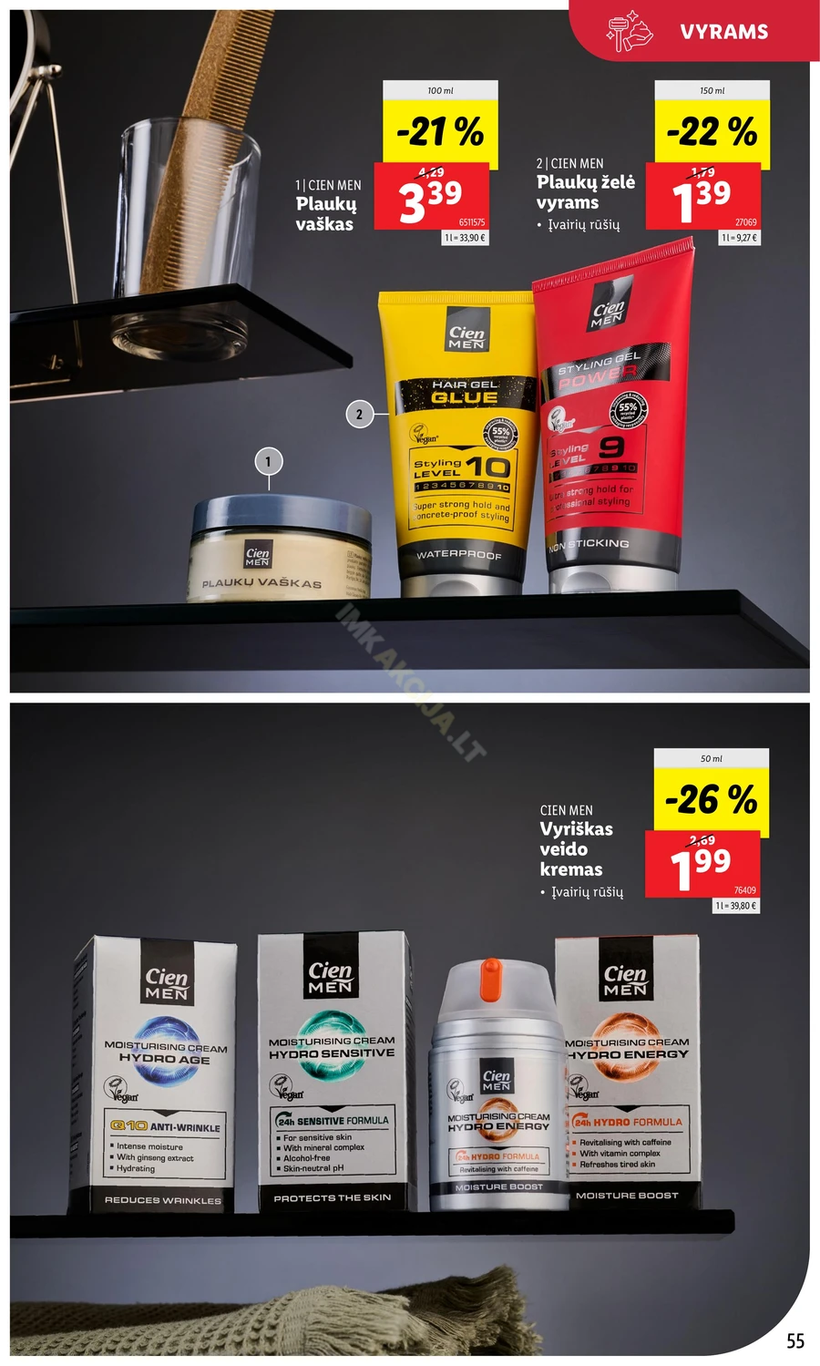 LIDL akcijų leidinys „Grožio festivalis“ puslapis 55