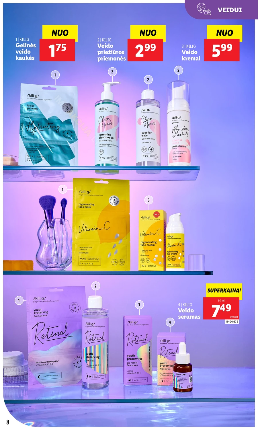 LIDL akcijų leidinys „Grožio festivalis“ puslapis 8