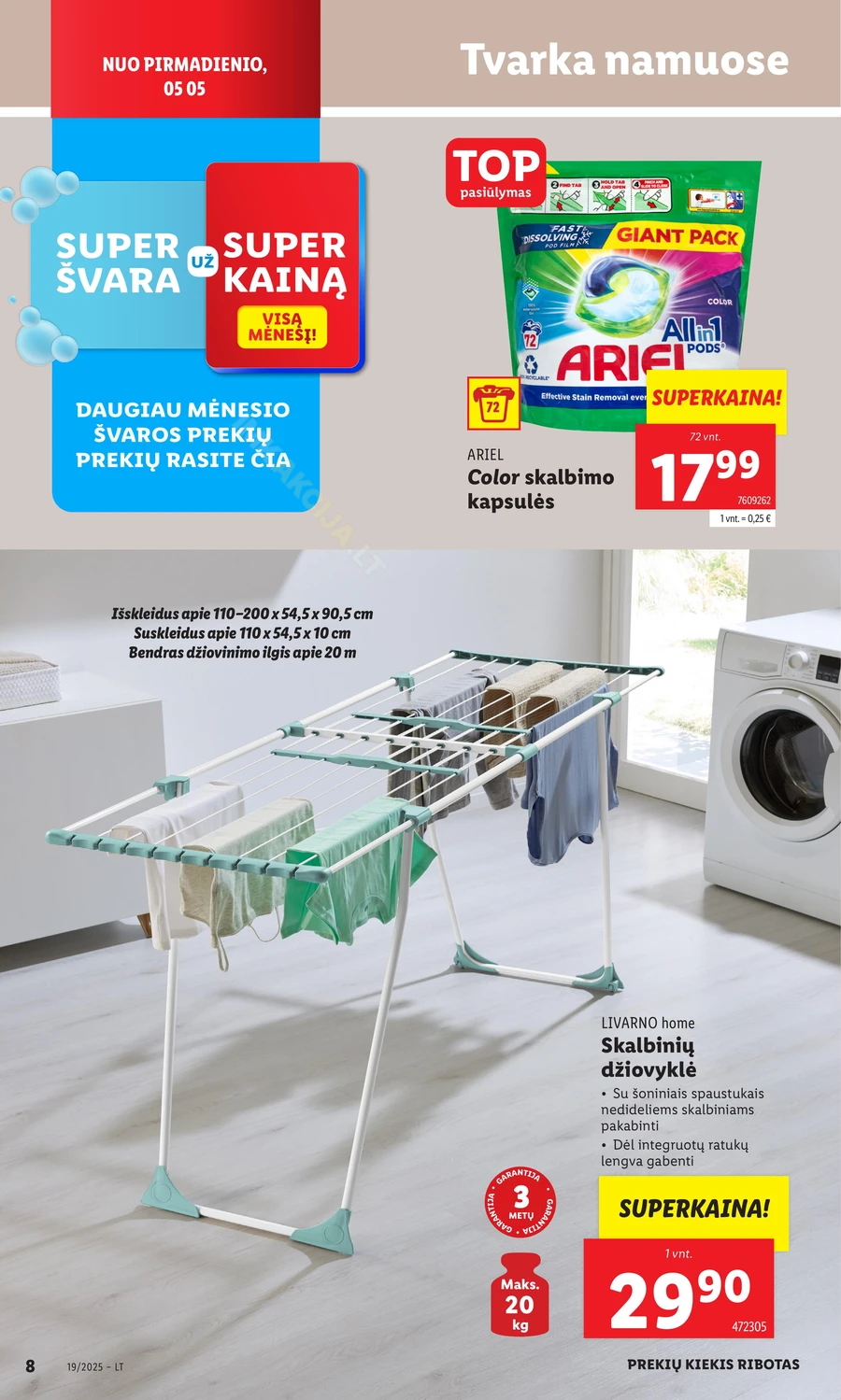 LIDL ne maisto prekių akcijų leidinys puslapis 8