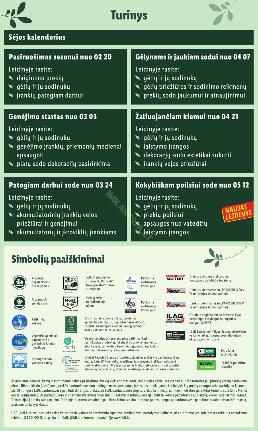 LIDL leidinys „Švenčiame sodą” puslapis 2