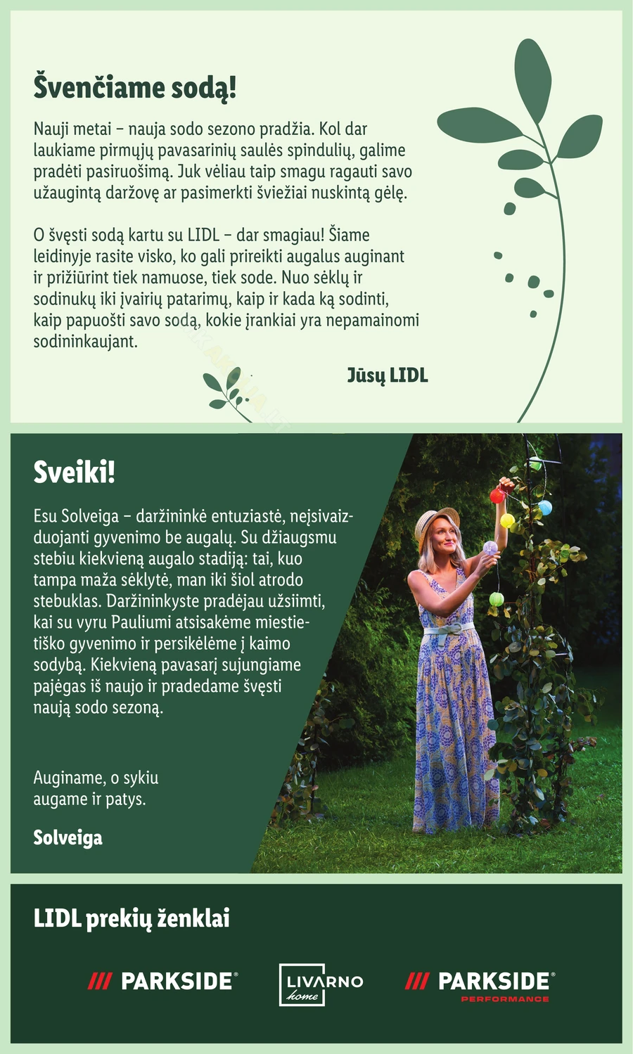 LIDL leidinys „Švenčiame sodą” puslapis 3
