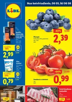 LIDL maisto prekių akcijų leidinys nuo ketvirtadienio