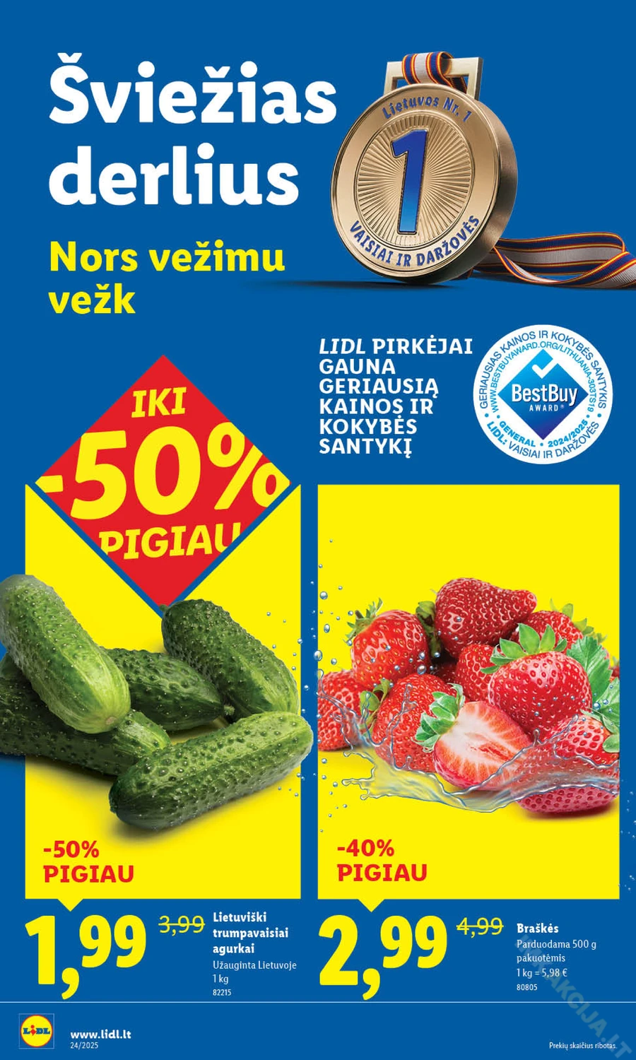 LIDL maisto prekių akcijų leidinys nuo ketvirtadienio puslapis 3