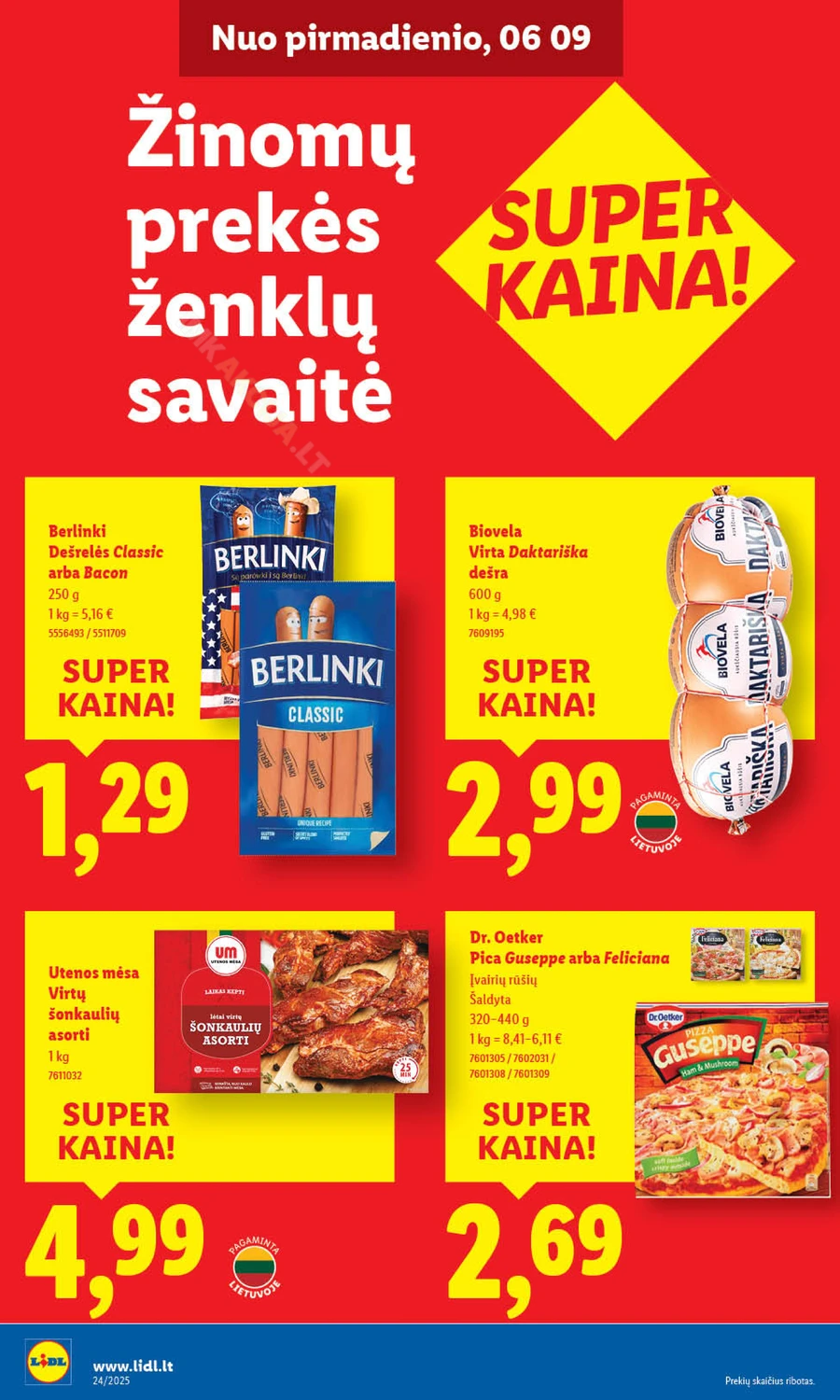LIDL maisto prekių akcijų leidinys nuo ketvirtadienio puslapis 32