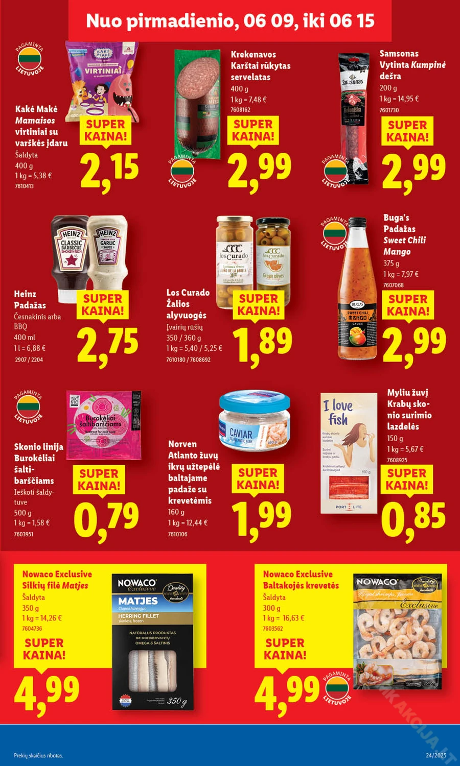 LIDL maisto prekių akcijų leidinys nuo ketvirtadienio puslapis 33