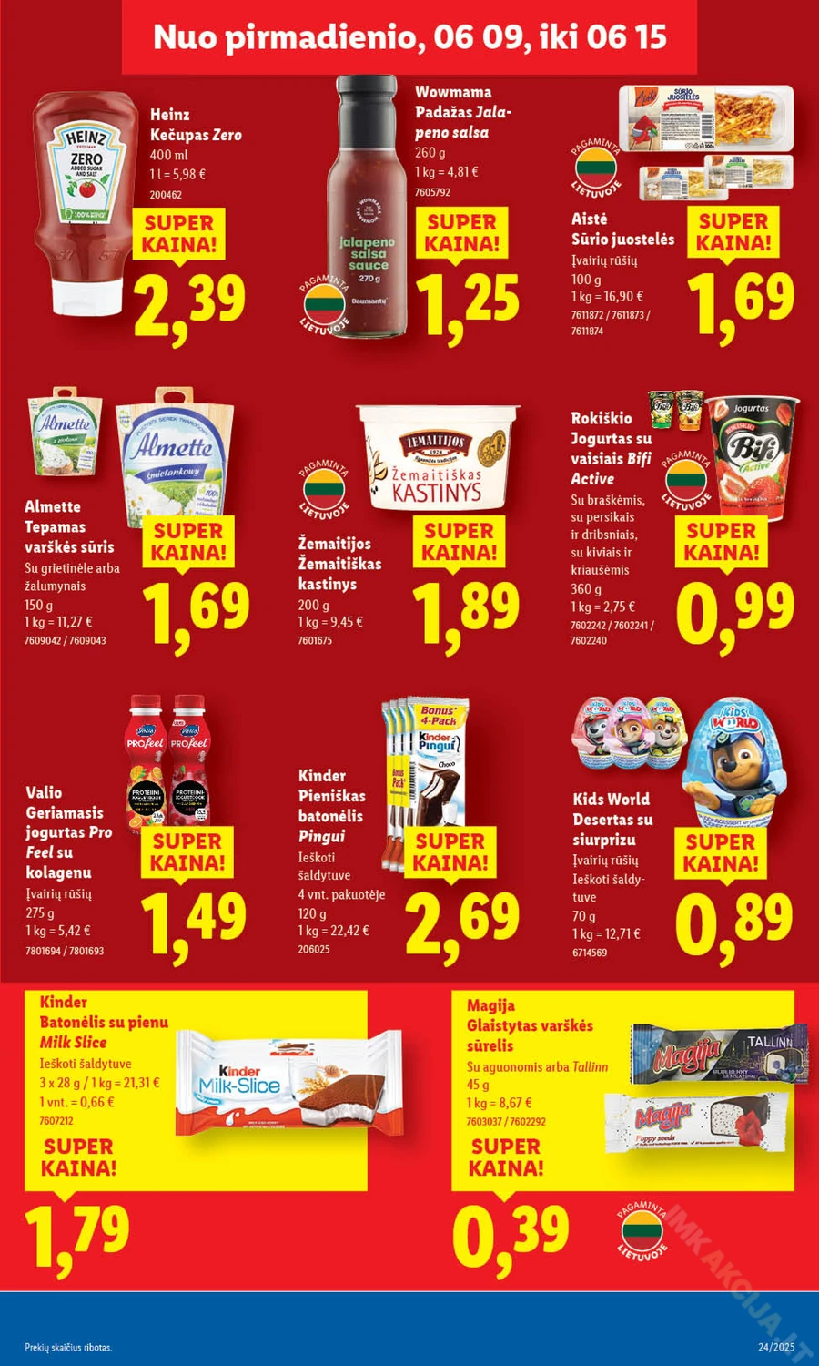 LIDL maisto prekių akcijų leidinys nuo ketvirtadienio puslapis 35