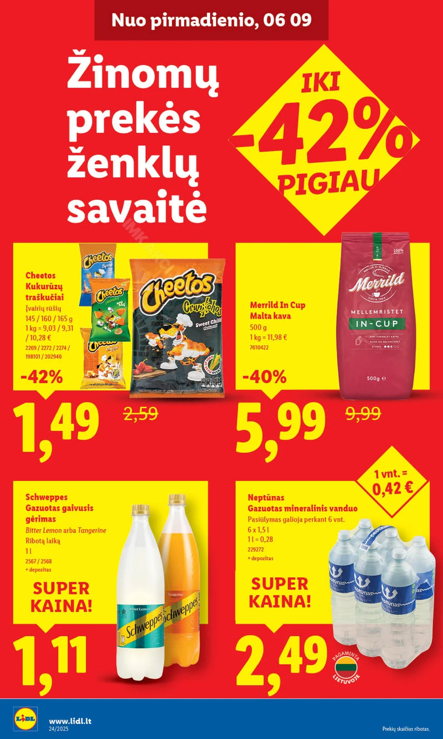 LIDL maisto prekių akcijų leidinys nuo ketvirtadienio puslapis 36