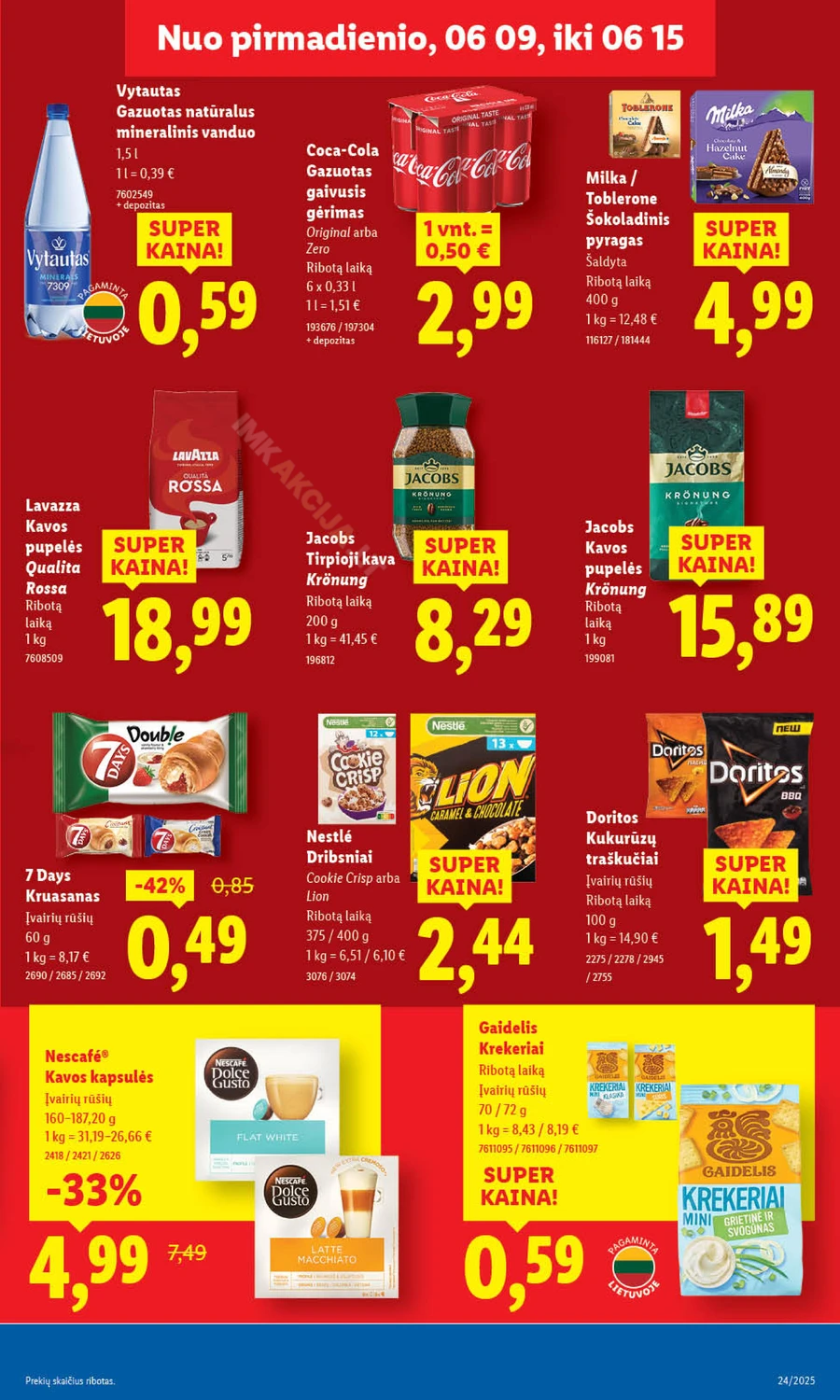 LIDL maisto prekių akcijų leidinys nuo ketvirtadienio puslapis 37
