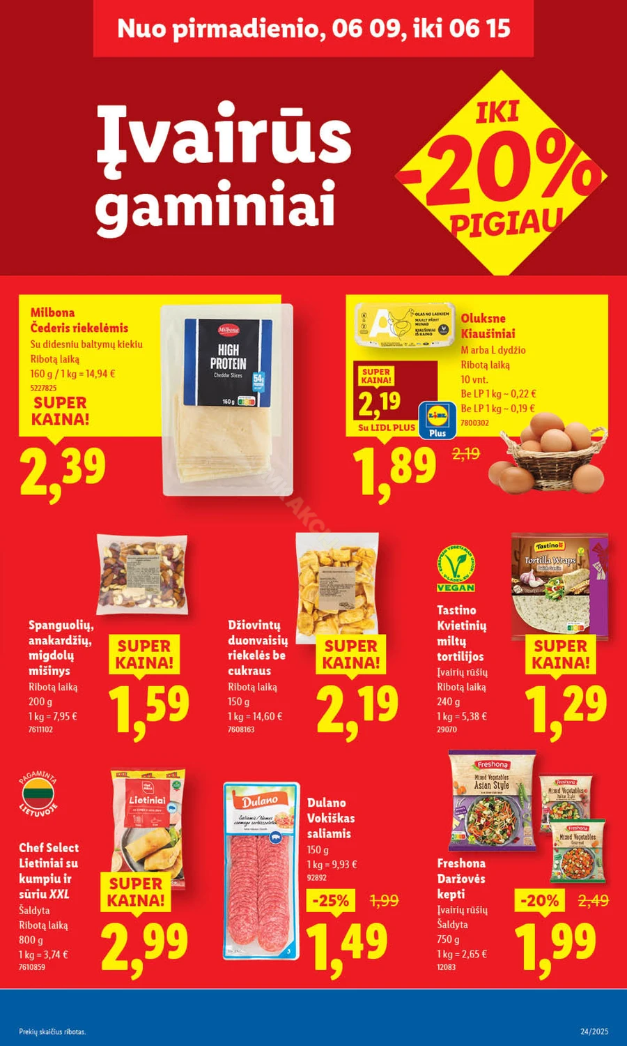 LIDL maisto prekių akcijų leidinys nuo ketvirtadienio puslapis 41