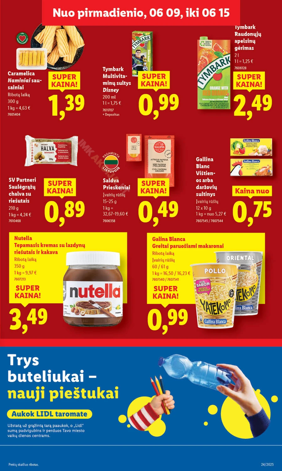 LIDL maisto prekių akcijų leidinys nuo ketvirtadienio puslapis 43