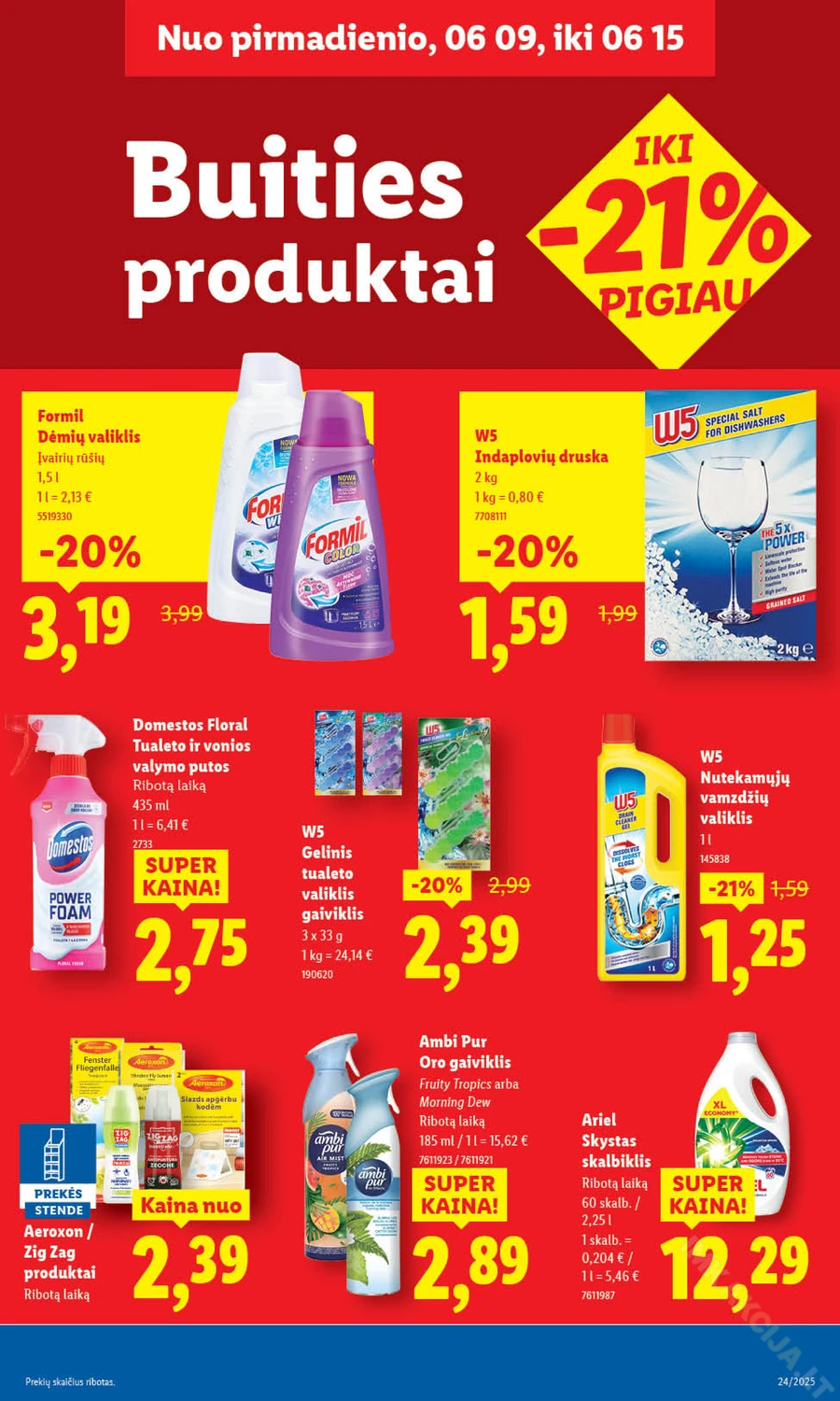 LIDL maisto prekių akcijų leidinys nuo ketvirtadienio puslapis 47