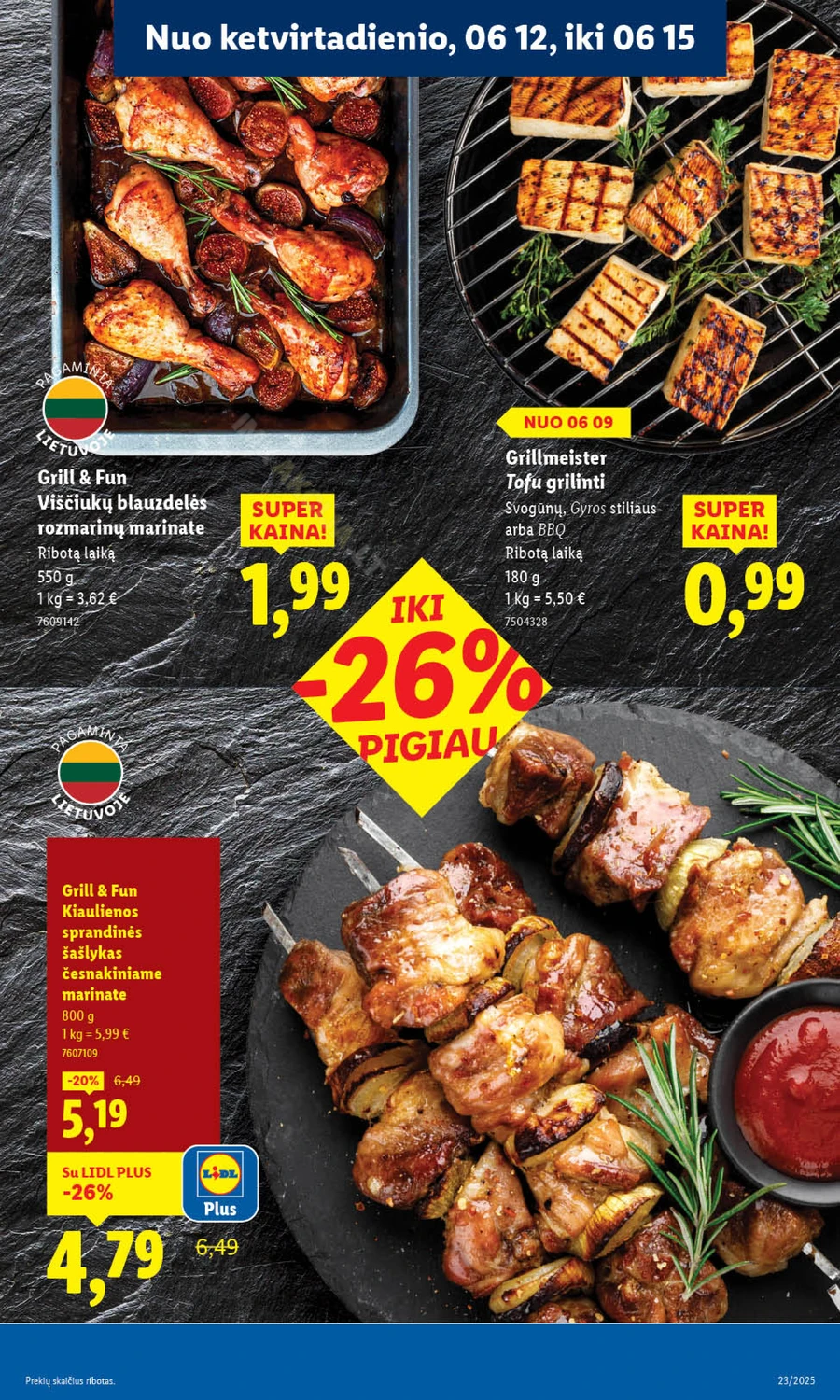 LIDL maisto prekių akcijų leidinys nuo ketvirtadienio puslapis 7