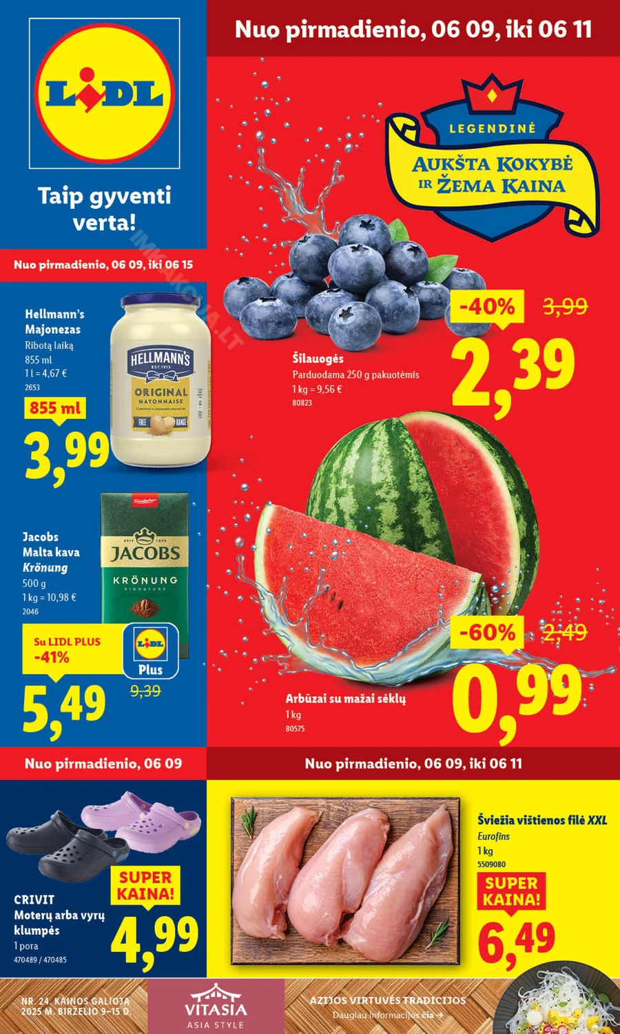 LIDL maisto prekių akcijų leidinys nuo ketvirtadienio puslapis 10