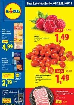 LIDL maisto prekių akcijų leidinys nuo ketvirtadienio