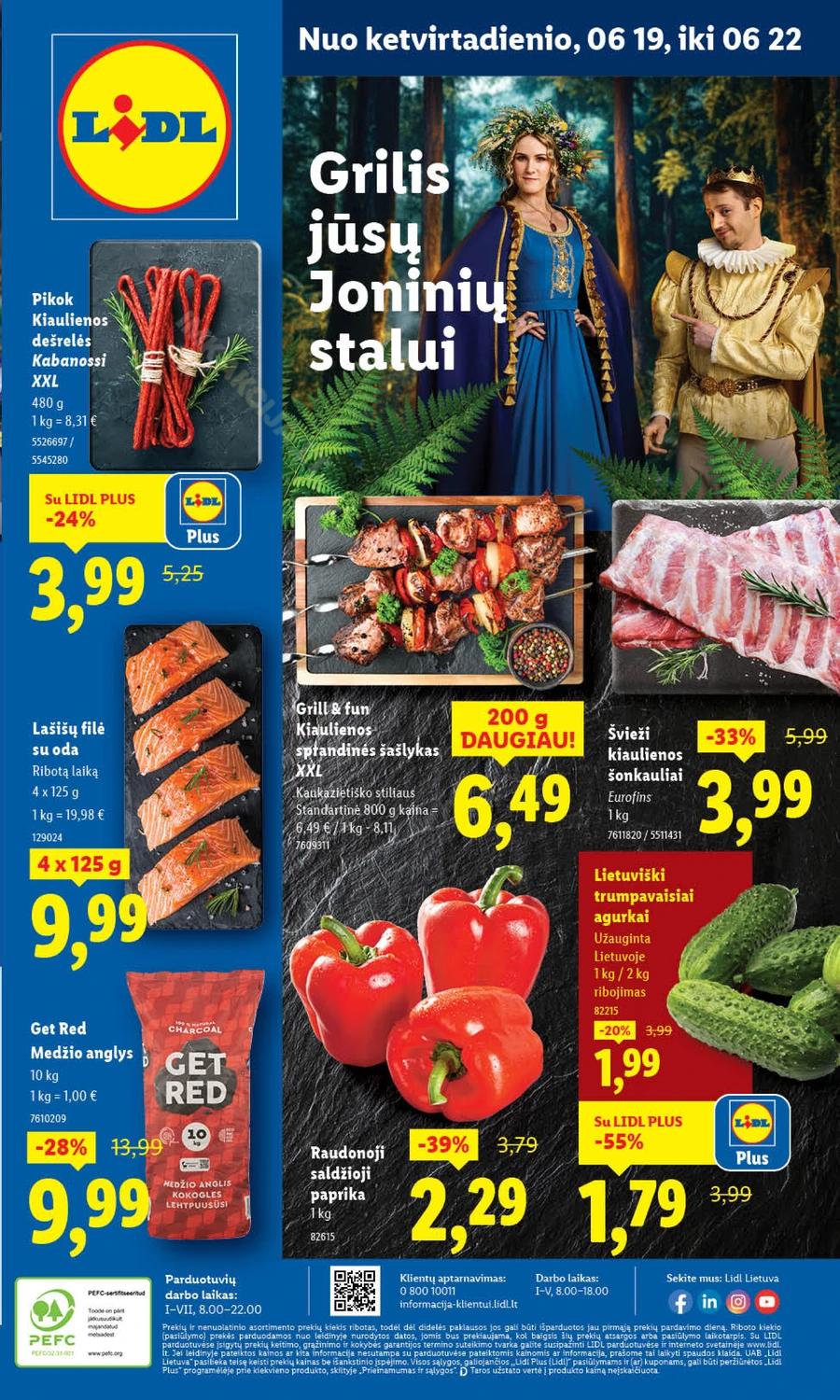 LIDL maisto prekių akcijų leidinys nuo ketvirtadienio puslapis 1