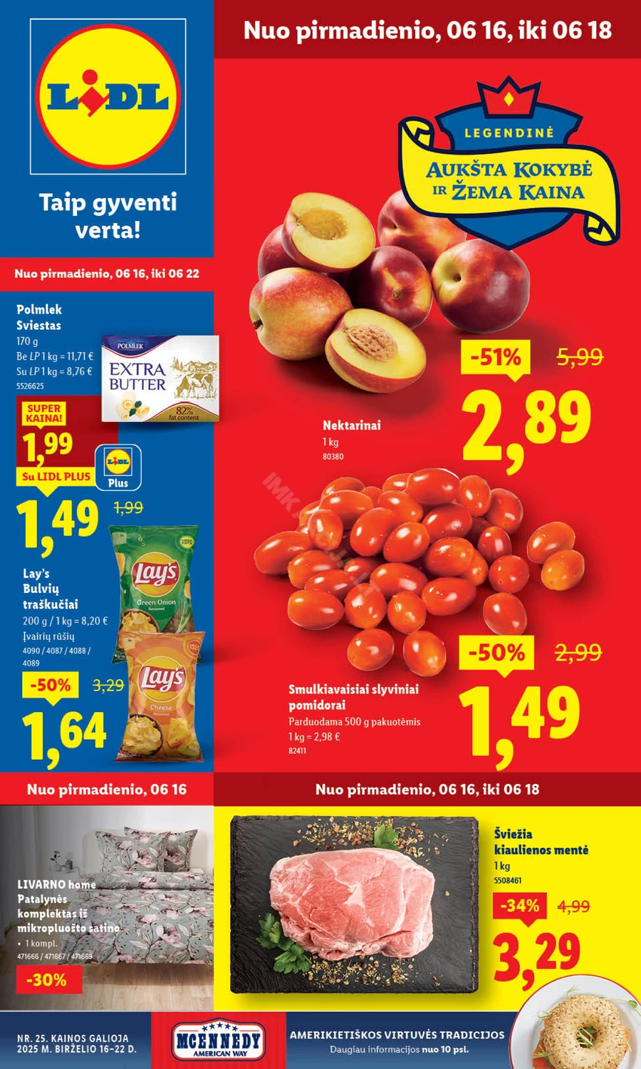 LIDL maisto prekių akcijų leidinys nuo ketvirtadienio puslapis 12