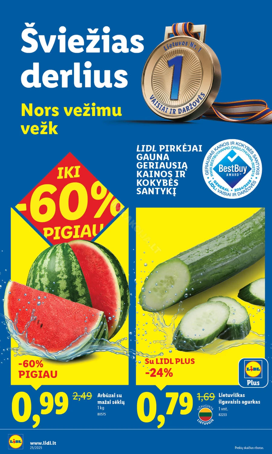LIDL maisto prekių akcijų leidinys nuo ketvirtadienio puslapis 15