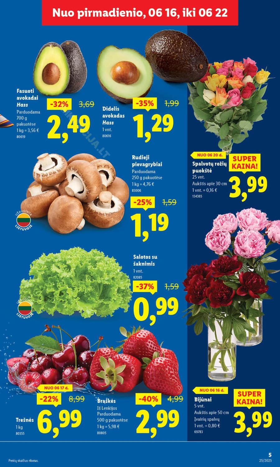 LIDL maisto prekių akcijų leidinys nuo ketvirtadienio puslapis 16