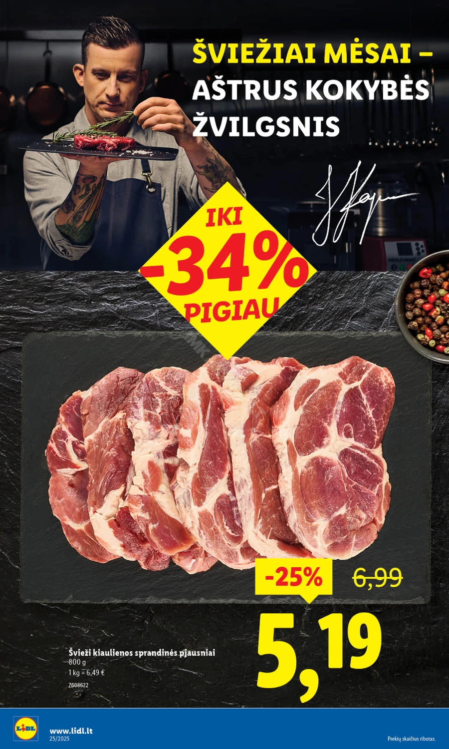 LIDL maisto prekių akcijų leidinys nuo ketvirtadienio puslapis 19