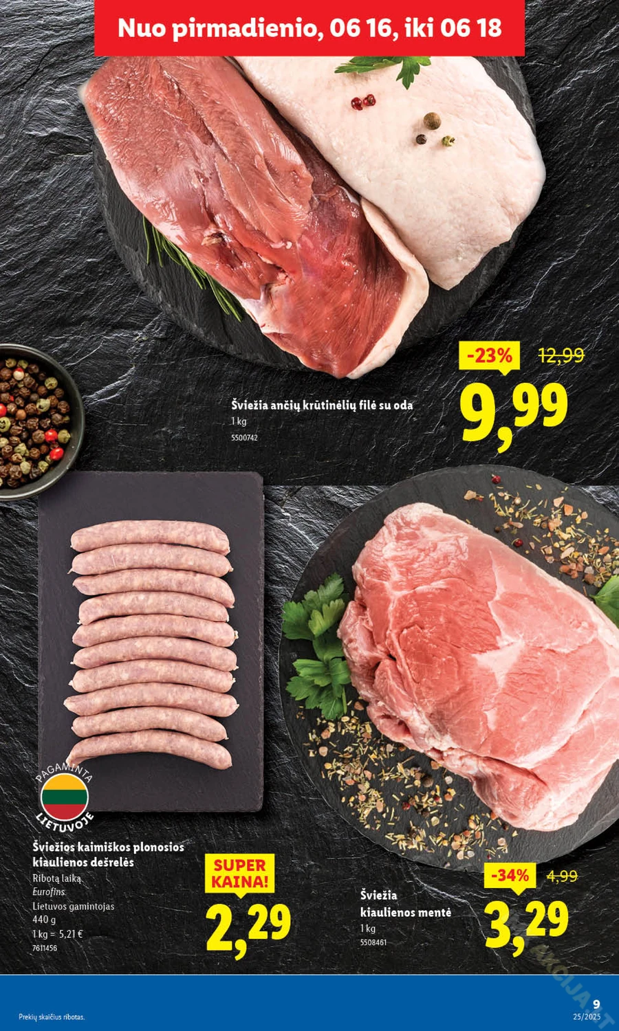 LIDL maisto prekių akcijų leidinys nuo ketvirtadienio puslapis 20