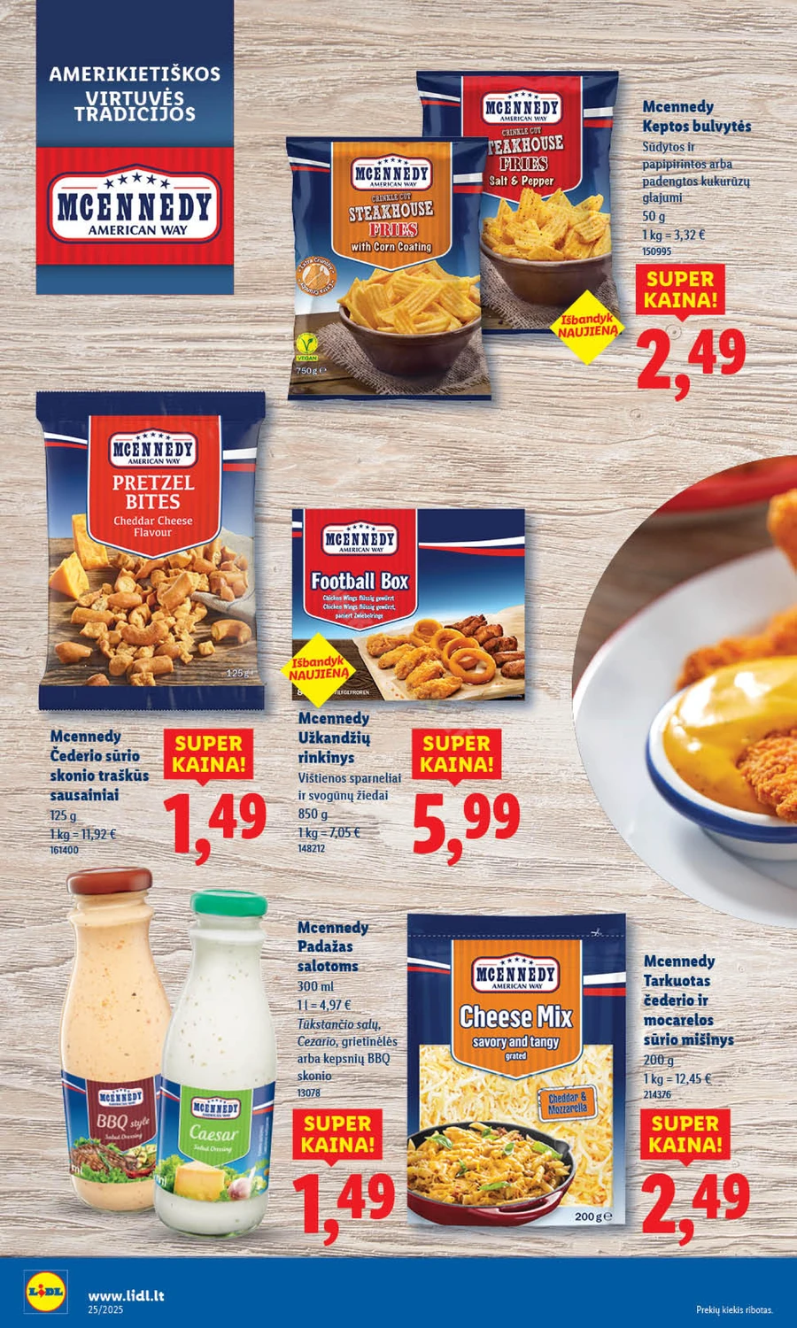 LIDL maisto prekių akcijų leidinys nuo ketvirtadienio puslapis 25