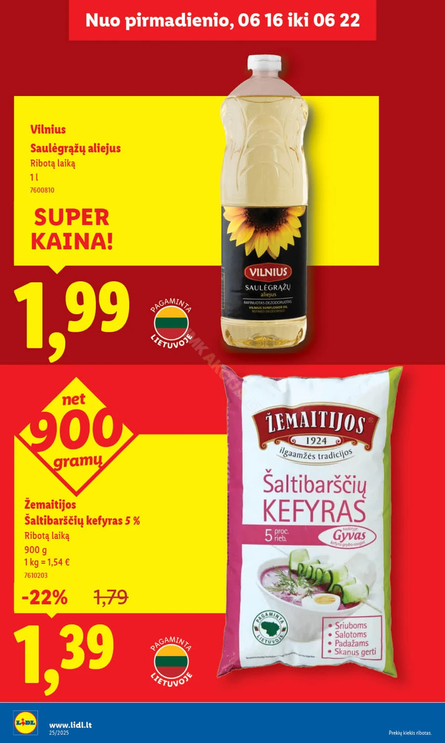 LIDL maisto prekių akcijų leidinys nuo ketvirtadienio puslapis 32
