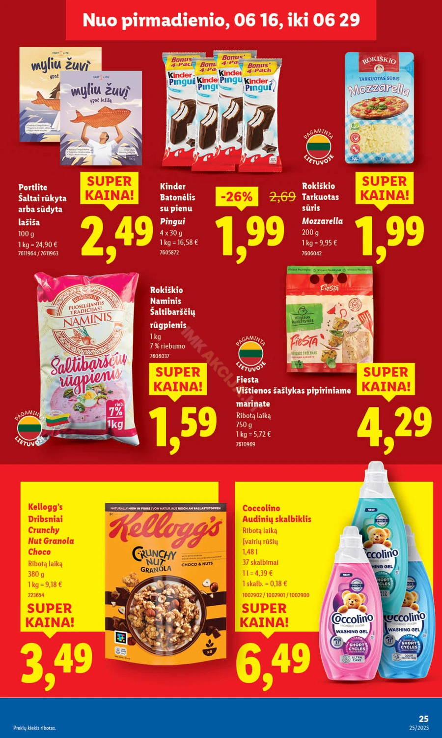LIDL maisto prekių akcijų leidinys nuo ketvirtadienio puslapis 37