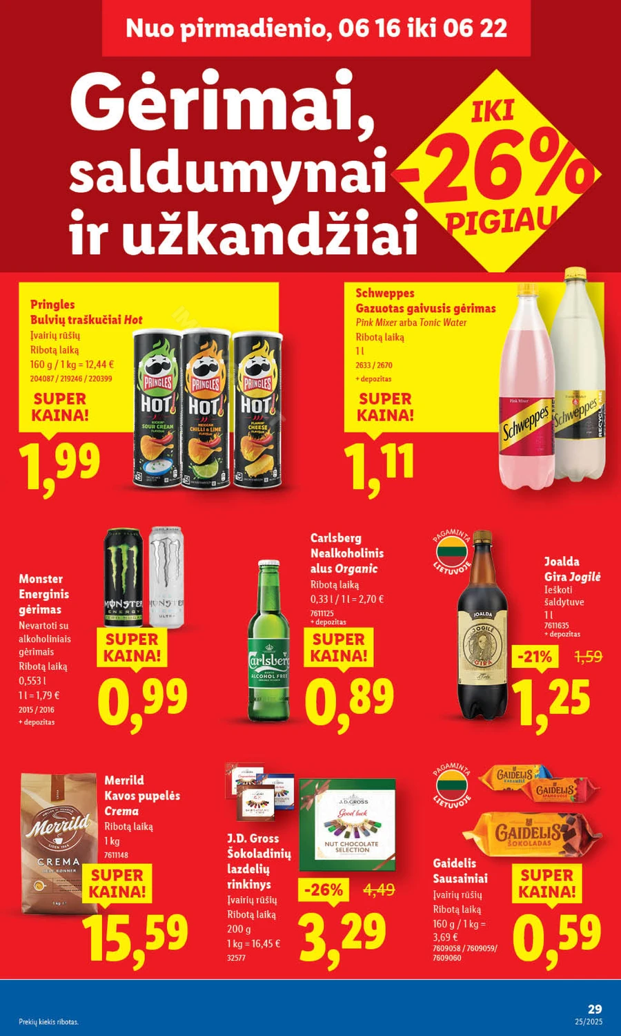 LIDL maisto prekių akcijų leidinys nuo ketvirtadienio puslapis 41