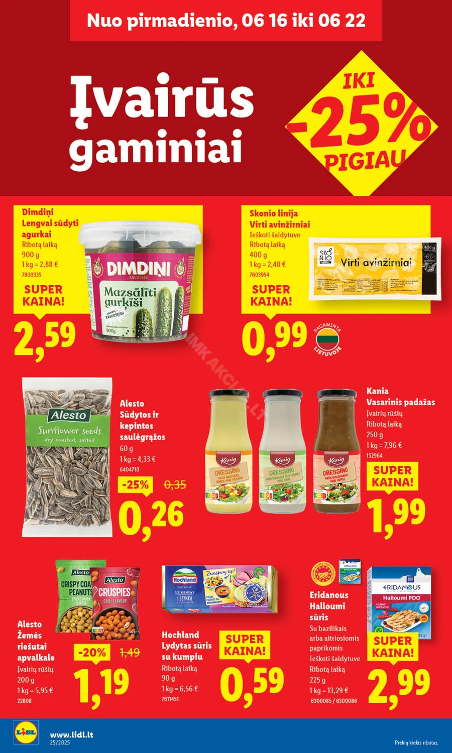 LIDL maisto prekių akcijų leidinys nuo ketvirtadienio puslapis 44