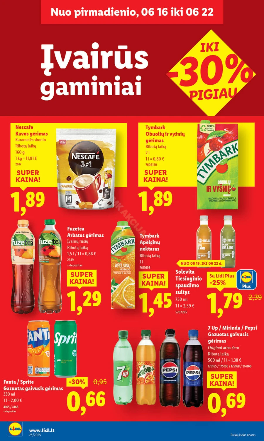 LIDL maisto prekių akcijų leidinys nuo ketvirtadienio puslapis 46