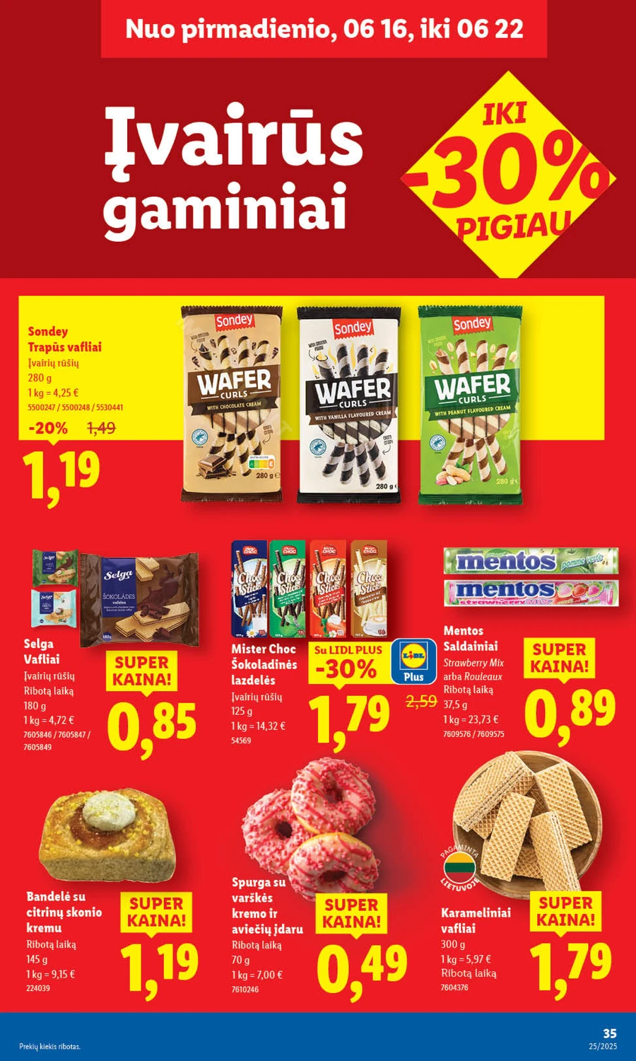 LIDL maisto prekių akcijų leidinys nuo ketvirtadienio puslapis 47