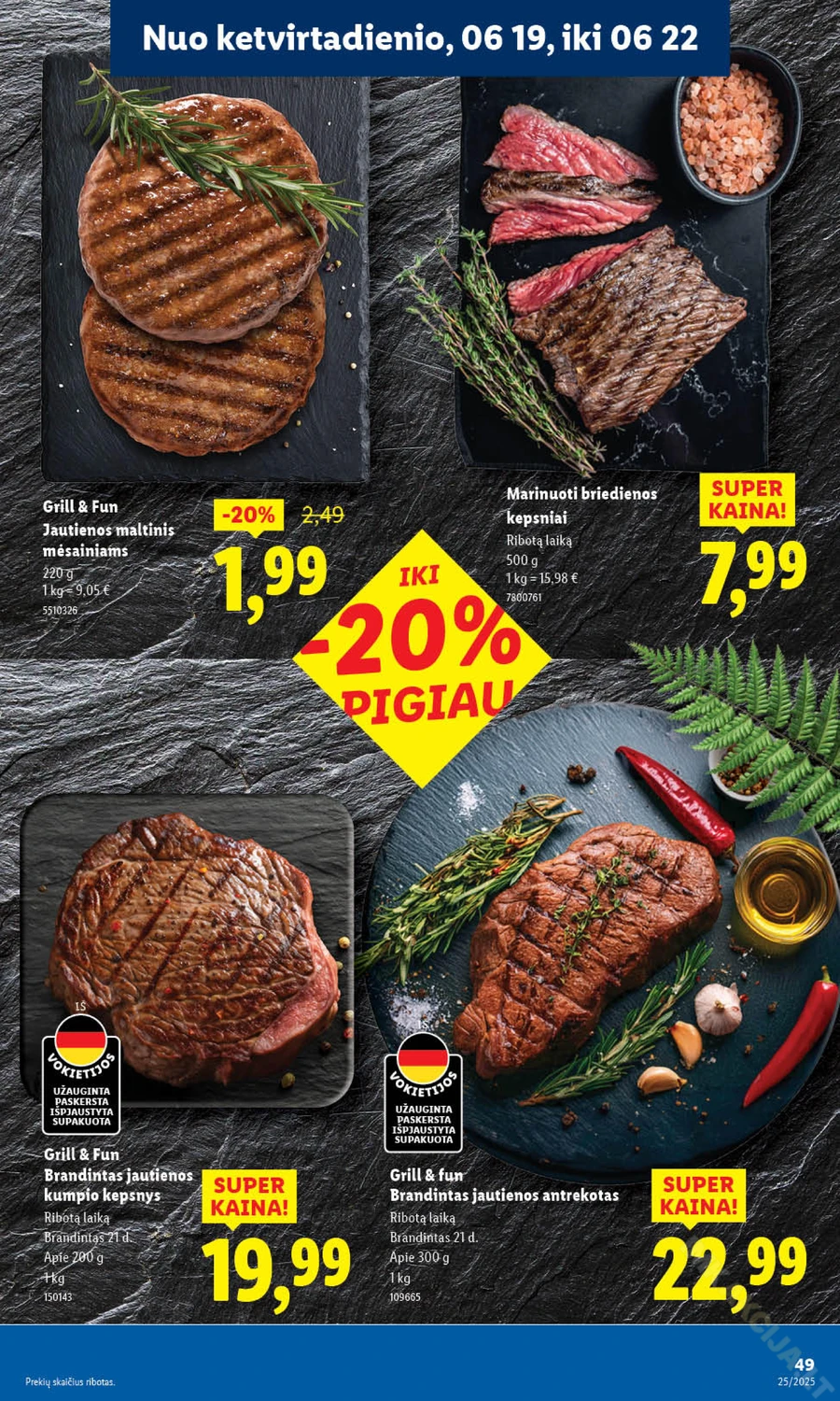 LIDL maisto prekių akcijų leidinys nuo ketvirtadienio puslapis 7