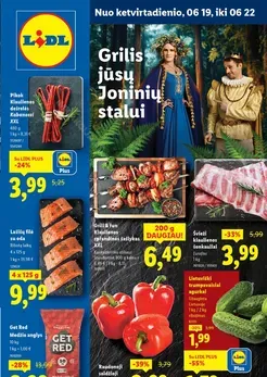 LIDL maisto prekių akcijų leidinys nuo ketvirtadienio