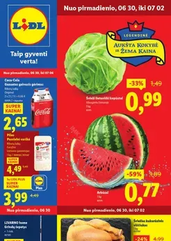 LIDL maisto prekių akcijų leidinys