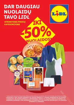 LIDL leidinys „Dar daugiau nuolaidų TAVO LIDL“