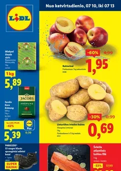 LIDL maisto prekių akcijų leidinys nuo ketvirtadienio