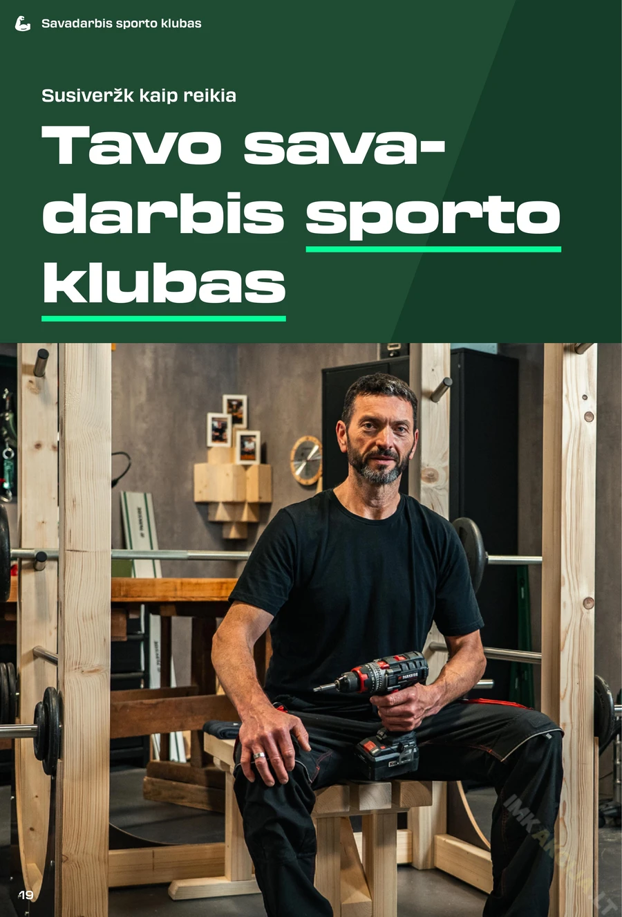 LIDL leidinys „Parkside 2025 m.” puslapis 19