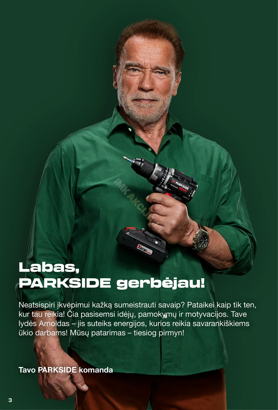 LIDL leidinys „Parkside 2025 m.” puslapis 3
