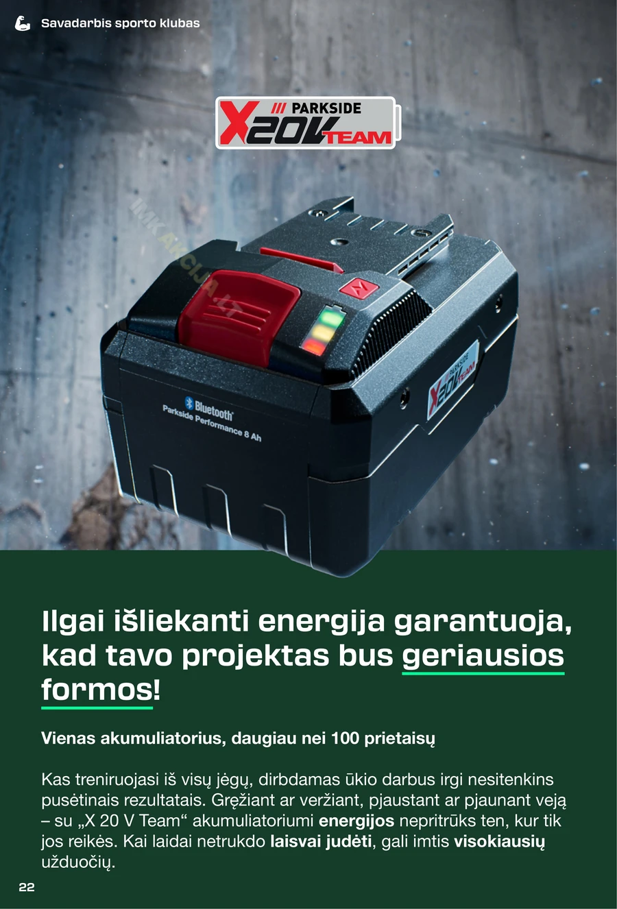 LIDL leidinys „Parkside 2025 m.” puslapis 22