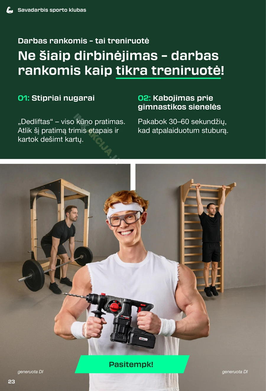 LIDL leidinys „Parkside 2025 m.” puslapis 23