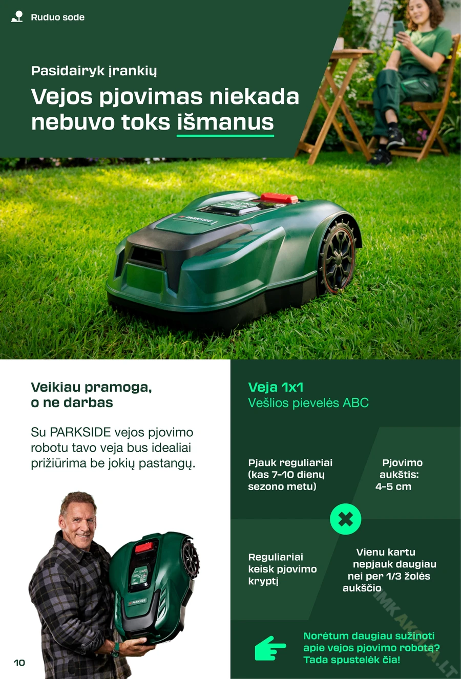 LIDL leidinys „Parkside 2025 m.” puslapis 10