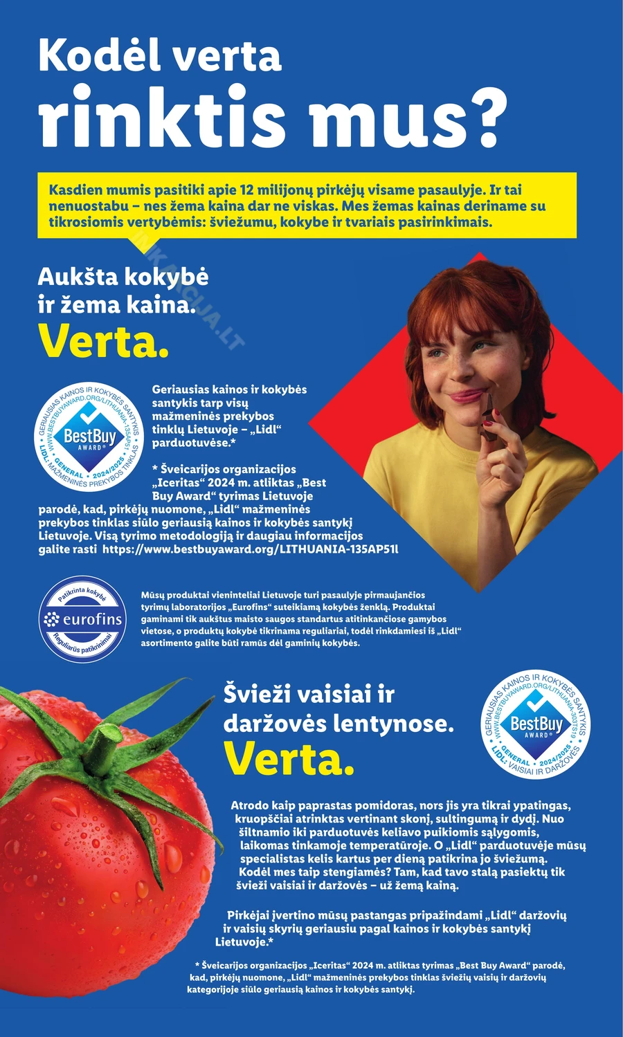 LIDL maisto prekių akcijų leidinys nuo ketvirtadienio puslapis 2