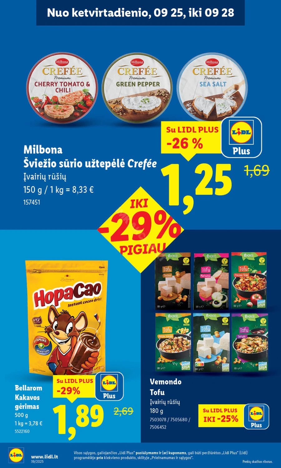 LIDL maisto prekių akcijų leidinys nuo ketvirtadienio puslapis 14