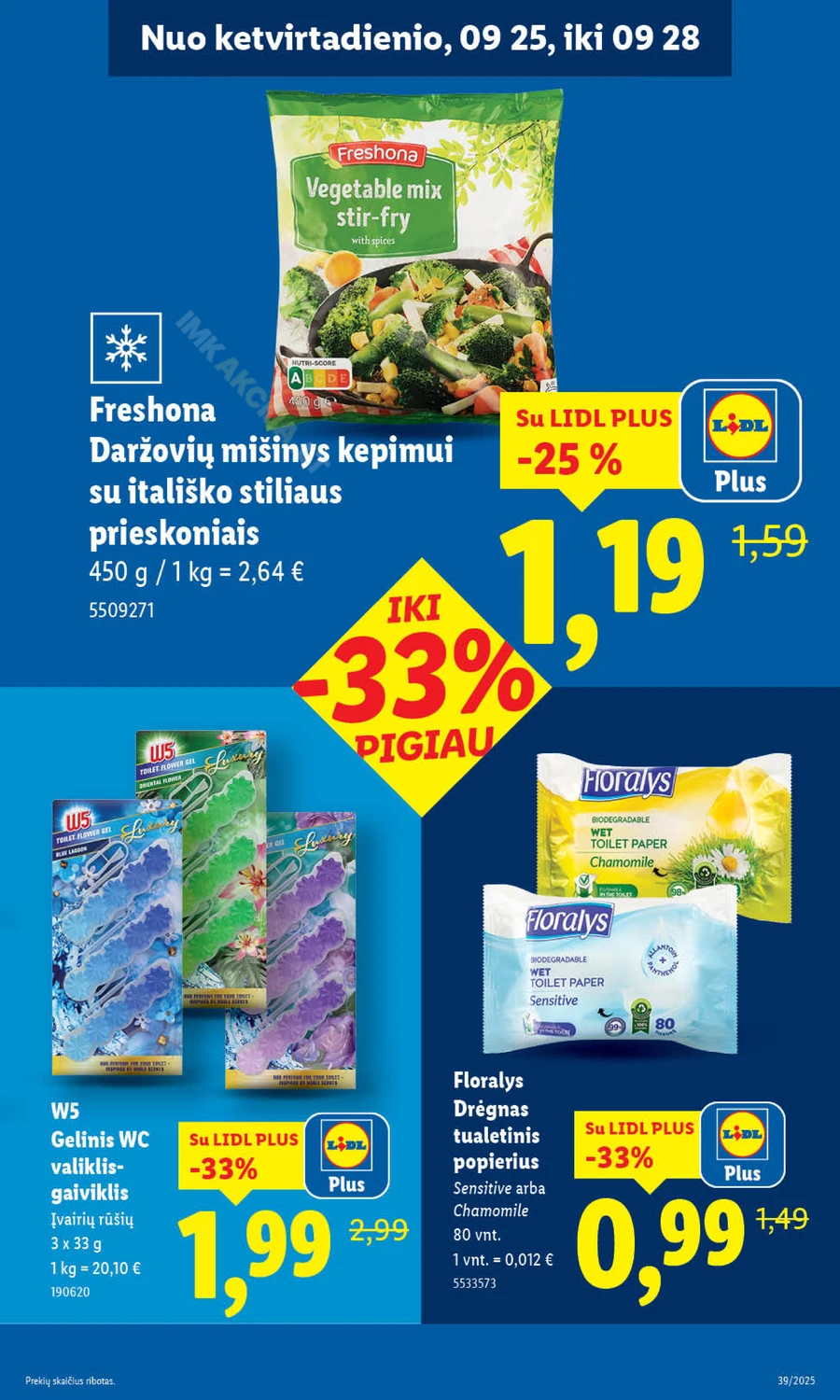 LIDL maisto prekių akcijų leidinys nuo ketvirtadienio puslapis 15