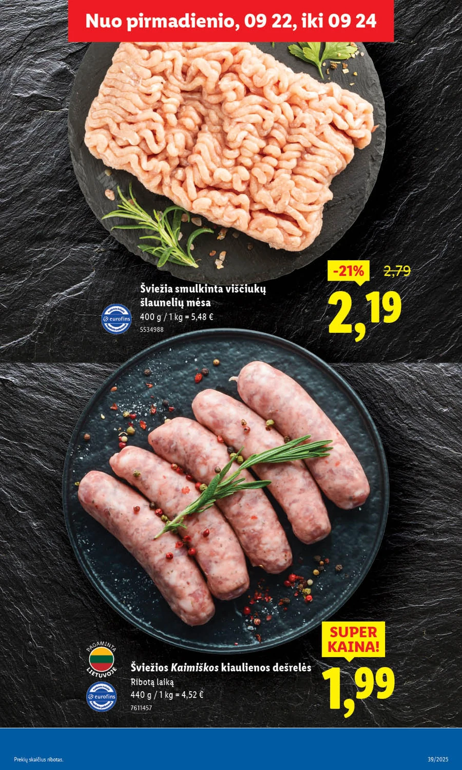 LIDL maisto prekių akcijų leidinys nuo ketvirtadienio puslapis 19