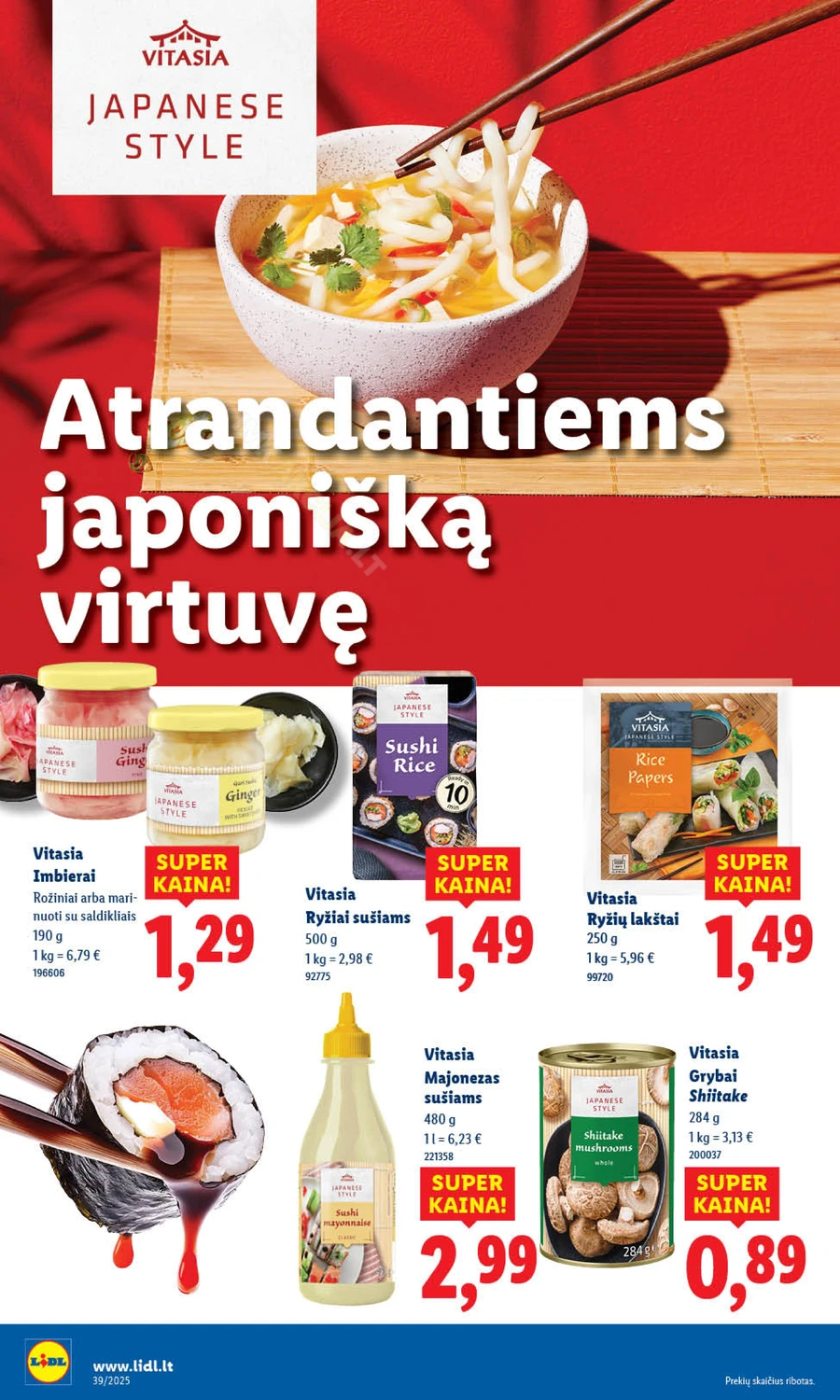 LIDL maisto prekių akcijų leidinys nuo ketvirtadienio puslapis 22