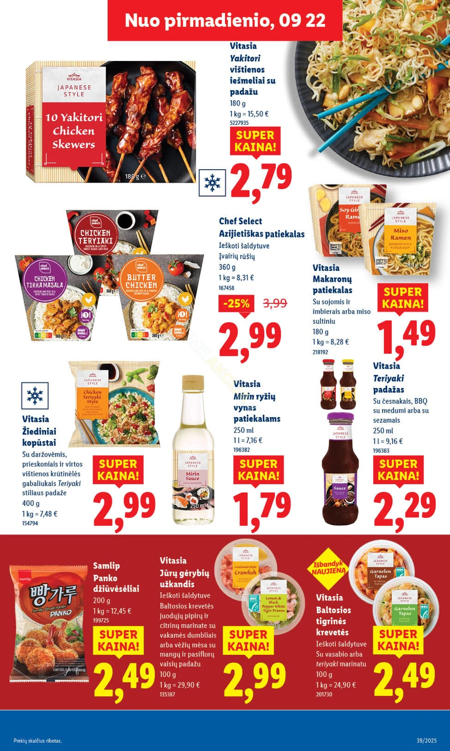 LIDL maisto prekių akcijų leidinys nuo ketvirtadienio puslapis 25