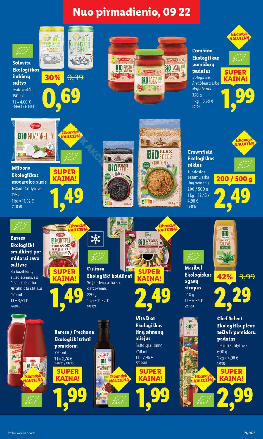LIDL maisto prekių akcijų leidinys nuo ketvirtadienio puslapis 29