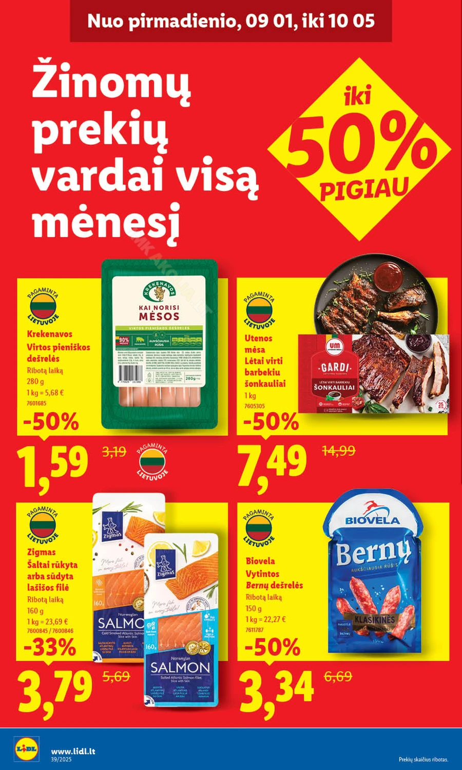LIDL maisto prekių akcijų leidinys nuo ketvirtadienio puslapis 30