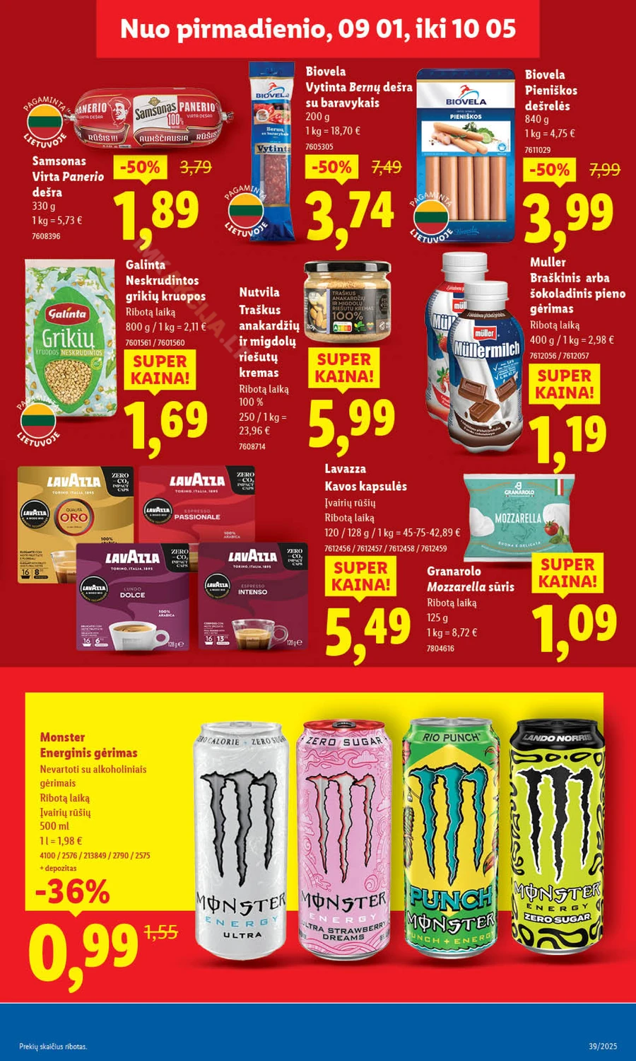 LIDL maisto prekių akcijų leidinys nuo ketvirtadienio puslapis 31